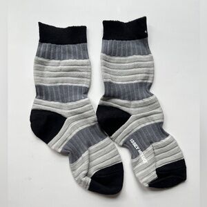 Issey Miyake Striped Socks - Black, Gray, and White